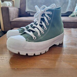Converse Sage Green Hightop Platform